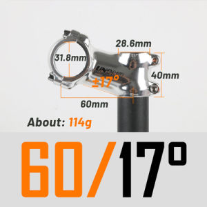 UNO | Silver Adjustable Short and Long Bicycle Handlebar Stem