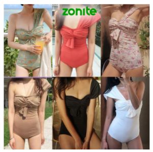 ชุดว่ายน้ําวันพีชมาแรง รับซัมเมอร์ งานมีลายดอกไม้และแบบเรียบๆ ชุดว่ายน้ํารัดรูปอวดหุ่นสวย