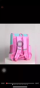 ABC BAGS#268 TRENDIES BAG CANVAS MATERIAL SCHOOL BAGPACK FOR KIDS WITH LARGE CAPACITY