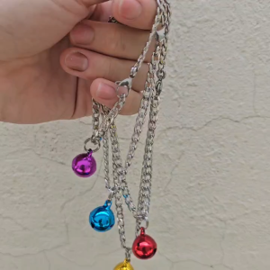 Vòng Cổ Inox Có Chuông Cho Chó Mèo Và Thú Cưng Cỡ Nhỏ [Dài 20 25 30 35cm]