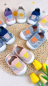 Sepatu Anak Slip On Rajut 9 - 24 Bulan Sepatu Anak Belajar Berjalan Sepatu Bayi Bernafas Lembut Bisa Dilipat Dengan Sol Anti Slip Aman Untuk Langkah Pertama