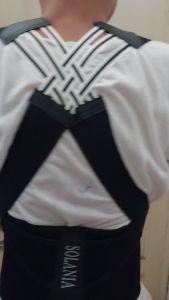 Korektor Postur Dapat Disesuaikan Pria Wanita Sabuk Penopang Punggung Ortotik Penjepit Perbaikan Bahu