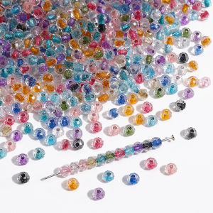 4mm High-Quality Glass Rice Beads Loose Spacer Beads for Jewelry Making DIY Bracelet Necklace Earring Hair Accessories