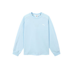 PUMA | Childrens Long Sleeve Striped Round Neck Athletic T-Shirt