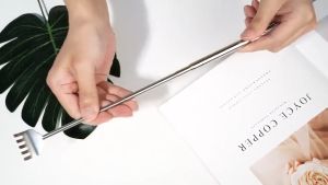 ไม้เกาหลัง สแตนเลสแท้100% พกพา ยืดได้ หดได้ 15.5-50ซม. บรรทัดการค้าเพื่อ Back Scratcher