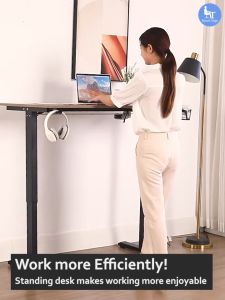 Smart Ergo 80cm✔ 100cm✔ 120cm✔ 140cm✔ | Electric Memory Height Adjustable Standing desk | Electric Computer Table ( Motion Base )