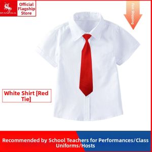 JIFANPAUL | Cotton Short Sleeve White Shirt for Boys