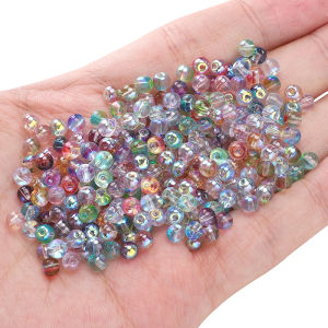 90PCS/BAG Domestic Superior Glass Beads Two-Color Aurora Round DIY Beads Handmade Jewelry Necklaces Bracelets DIY Accessories
