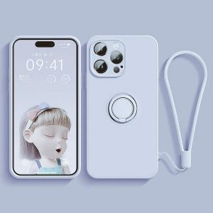 Ốp Lưng Silicon Lỏng Từ Tính Có Giá Đỡ Cho iPhone Chống Sốc Mềm Mại Bảo Vệ Tương Thích Với Nhiều Mẫu Máy
