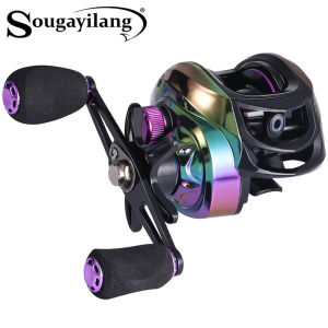 Sougayilang | Sougayilang Casting Reel 19+1BB Strong Drag Power 10kg 7.2:1 Gear Ratio Aluminum Spool Salt/Freshwater Carp Fishing Wheel Tackle