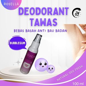 Natural Deodorant Allum Rosella Deodorant Menghilangkan Bau Badan/Ketiak 24 jam