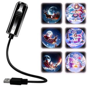Mini USB Galaxy Star Projector Night Light – Christmas Ocean Theme Starry Sky Ambient Lamp For Bedroom Home Party Decoration