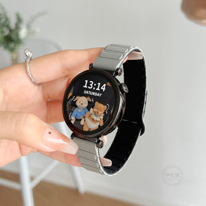 Suitable for Samsung Watch Watch7/6 Strap Silicone Magnetic New Arrival Smart Watt4 Sports Classic/3 Active1 Fall and Winter Gear4/5pro Watch Band Classic Style Boys and Girls