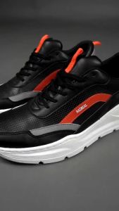RANGER BLACK COMBY - Sepatu Sneakers Pria Casual Sneker Cowok Hitam Naz x Sneakers Pedia
