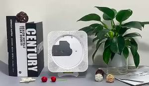 CD Player Portable Built-in Speaker Stereo CD Players Wall Mountable CD Music Player with IR Remote Control Supports FM