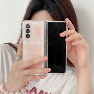 Creative Customizable Ins Style Foldable Screen Phone Case Full Cover with Drip Glue Shadow Design for Samsung ZFold7 ZFold6/5