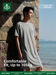 econice | Summer Light Ice Silk Mens Sleepwear Robe