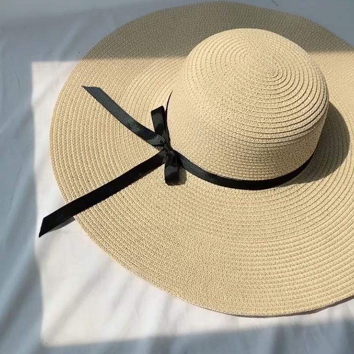 Women's Sun Hat Wide Brim Floppy Straw Hat Big Brim Straw Hat