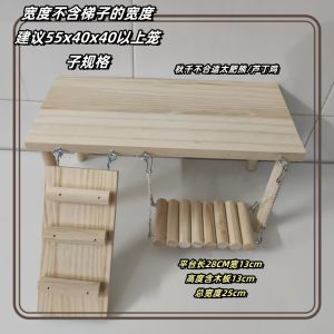 Acrylic Wooden Mini Table Landscape Design for Dwarf Hamsters And Parrots Pet Toy Cage Stand Small Pet Supplies Decorations