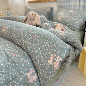 Kiss Dear | Taro Purple 100% Cotton Double Layer Gauze Bedding Set
