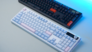EPOMAKER TH108 V2 PRO Full Sized ANSI US Layout Tri-mode Wireless Gaming Keyboard Interactive Glass Screen & Multi-Tasking Knob