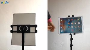 Foldable Height Adjustable Floor Tablet Tripod Stand Mount for 4.7-12.9 Inch iPad iPhone Samsung xiaomi