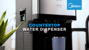 Midea Tabletop Water Dispenser Hot Normal Cold - Compressor Cooling with 4 Antibacterial Filter - Halal Certified - 1630 / 2580