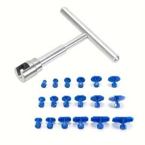 New Car Dent Puller Repair Tools Set Body T-Bar Dent Remover Sheet Metal Multiple Size Suction Cup Puller Kit Auto Accessories