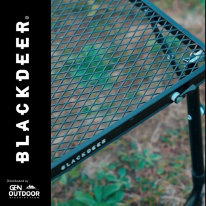 BLACKDEER Iron Mesh 1.4kg Folding Desk Mini | Foldable Outdoor Table| Quick Setup| 30kg Load| Compact Storage