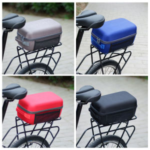 Mountain Bike Pannier Bag Storage Bag Folding Bicycle Backseat Bag Rear Rack Hardshell Bag Cycling Fixture and Fitting