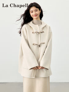 La Chapelle | Horn Button Hooded Wool Coat