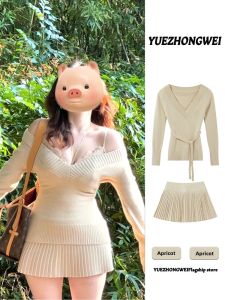 YUEZHONGWEI | Korean Style Spicy Girls Autumn and Winter Set