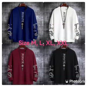 Promo Sweater Keren Kaos Pria Distro Monvte Crewneck Trendy Sweatshirt Elegan Sweter Cowok Kekinian