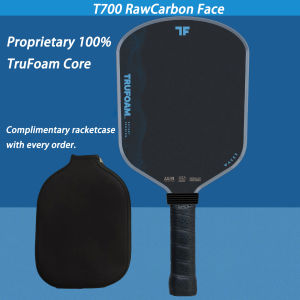 WAVEFOAM Series T700 Carbon Fiber Pickleball Paddle with Hot-Press Wavy Foam Core - Large Sweet Spot Matte Texture Suitable for Beginners & Pro Competition Durable Pickleball Paddle