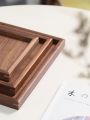 Black Walnut Wood Long Rectangle Multi-purpose Tray. 