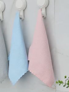 [2/5PCS] ROCO Micro-Fiber Towel Cleaning Cloth Absorbent Kitchen Towel Kain Lap Dish Cleaner Cloth Tuala Tangan