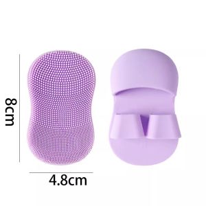Mini Finger Silicone Gel Face Washing Brush Soft Bristle Makeup Remover Nose Wing Cleaning Pore Cleansing Manual Use