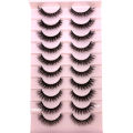 High quality 10 pairs natural false eyelashes fake lashes long makeup 3d mink lashes eyelash extension mink eyelashes for beauty. 
