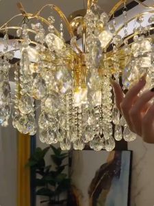 Modern Crystal Living Room Ceiling Light LED Bedroom Decorative Low Ceiling Restaurant chandelier