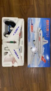DWI remote control aircraft 2.4G EPP foam remote control toy A380 passenger aircraft model drone childrens gift