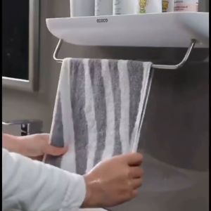 ชั้นวางห้องครัว ชั้นติดผนัง ชั้นเก็บของ ชิ้นติดในห้องน้ำ ชั้นวางเครื่องปรุงให้โดย ECOCO