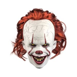Mặt Nạ Pennywise Đáng Sợ Mặt Nạ Hề Ác Quỷ Mũ Bảo Hiểm Latex Dùng Cho Halloween Lễ Hội Hóa Trang Đạo Cụ Cosplay Quà Tặng