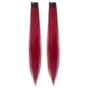 AINIYA | Raspberry Red Short Hair Streaks Hair Extension Piece