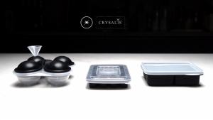 Crysalis Silicone Ice Maker Mold Tray with Lid