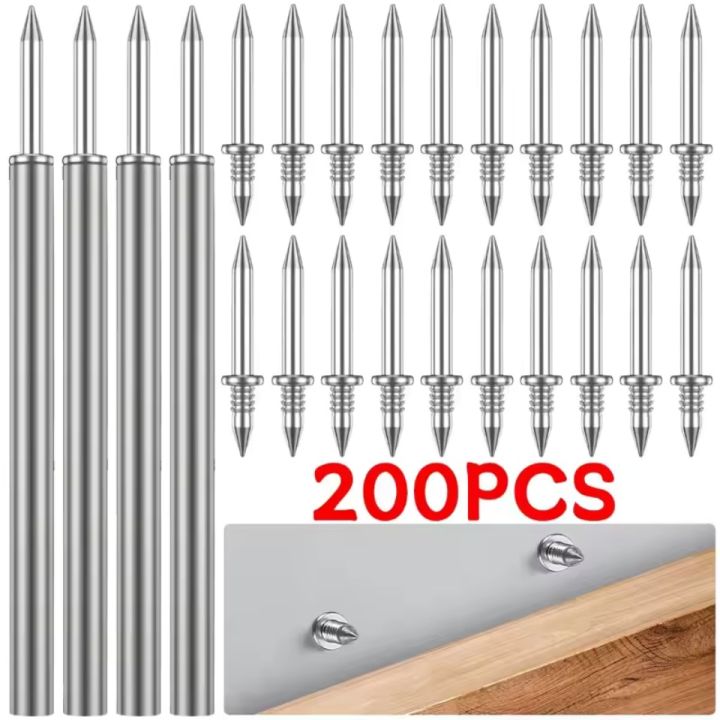 500Pcs Double Headed Skirting Nails / Invisible Seamless Thread Screws ...