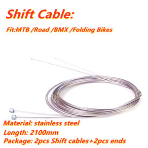 CNC Teflon Bicycle Shifter Gear Cable MTB Road Bike Brake Shift Inner Wire Cycling Speed Line Accessory