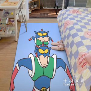 Anti-Slip Cartoon Doraemon Floor Mat Bedroom Living Room Modern Simple Style Machine Weaved Home Decor Rug Sweet Girl Heart