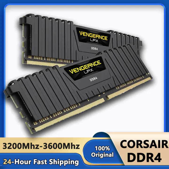CORSAIR | CORSAIR DDR4 RAM Desktop Memory Vengeance 16GB 8GB 3200MHz 3600MHz Dimm Memoria Rams PC4 Gaming Memory Support Motherboard