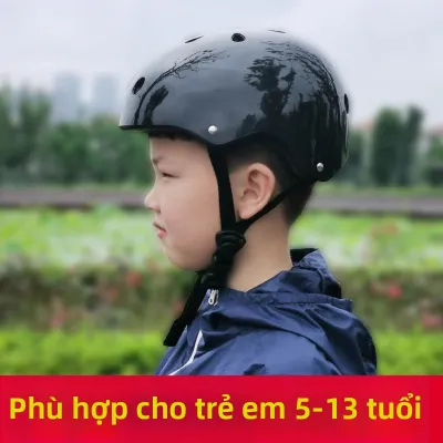 LUSHI | Mũ Bảo Hiểm Mùa Hè Màu Xám Cho Bé Đi Xe Đạp Trượt Ván Đi Scooter