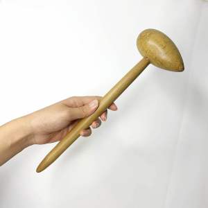 Búa gõ huyệt chân đầu tròn và nhọn bằng gỗ thơm - HAHANCO - Đả thông kinh mạch- MH351